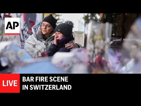 LIVE: Scene of bar fire in Switzerland that left 40 dead