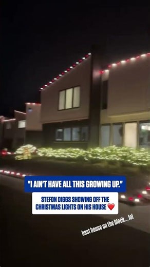 he is so proud of his Christmas lights 🎄