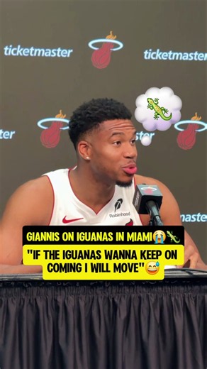 Giannis had some THOUGHTS on MIAMI😭🦎