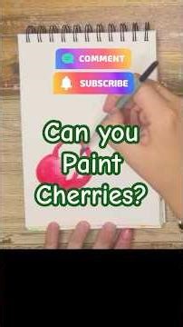How to Paint Cherries | #satisfying #art #colormixing