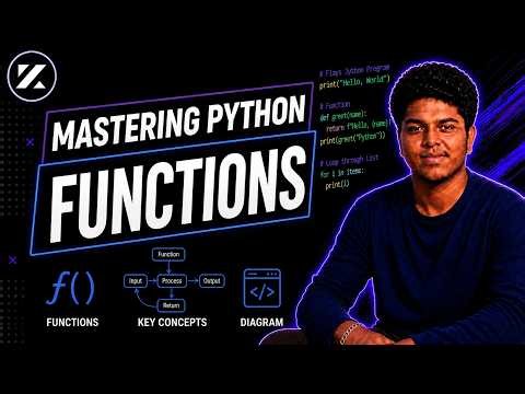 Python Functions Explained | Built-in, User-Defined, Lambda, Arguments & Recursion
