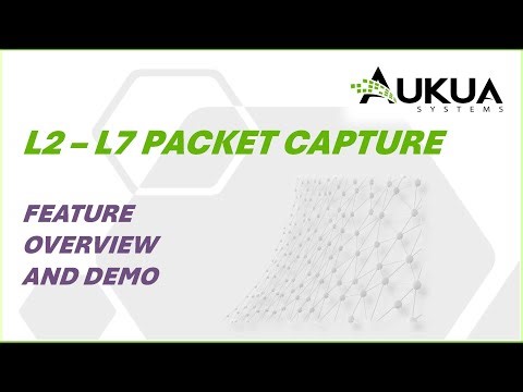 AUKUA Layer 2 to Layer 7 Packet Capture Overview & Demo