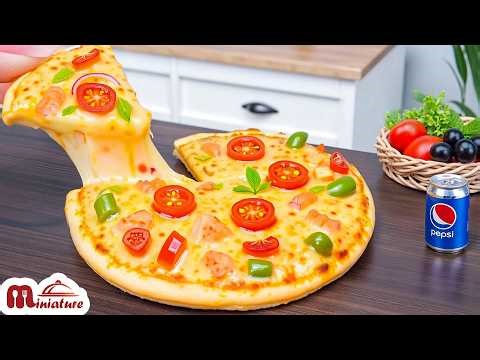 🍕 So Hot Mini Double Cheese Pizza Recipe | ASMR Cooking Mini Food