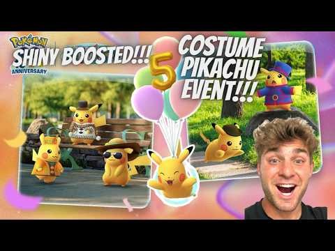 ✨NEW SHINY BOOSTED COSTUME PIKACHU EVENT and Shadow Palkia Raids in Pokemon Go!✨