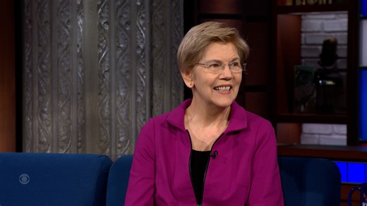 The Late Show with Stephen Colbert:The Late Show - 4\/23\/26 (Senator Elizabeth Warren, Michael Stipe)