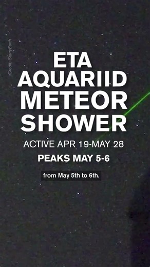 10 Meteors Per Hour: Eta Aquariid Meteor Shower
