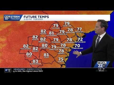 Warming up this week, plus a look at rain chances for the Savannah area