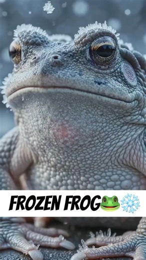 “This Frog Freezes Solid… Then Comes Back to Life 😳❄️”