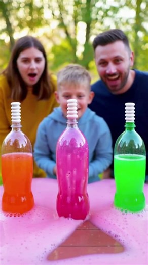 Fanta vs Mentos 😱💥 Crazy Explosion Challenge! Family Challenge! #shorts