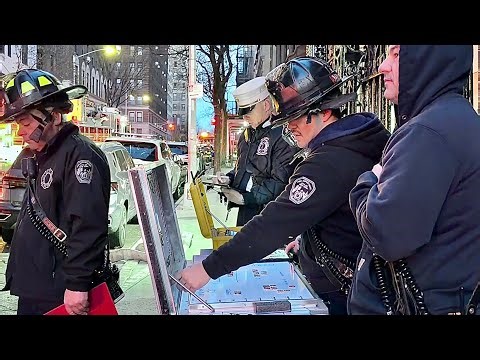 FDNY BOX 1283 ~ FDNY OPERATING FOR A QUICKLY KNOCKED DOWN 10-77 HIGH RISE FIRE ON WEST 103RD STREET.