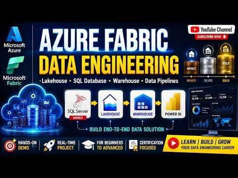 Microsoft Fabric Tutorial for Beginners | Lakehouse, SQL Database & Warehouse Explained