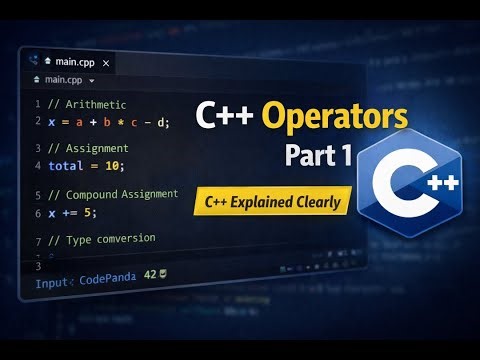 C++ Course | Operators in C++ Part 1