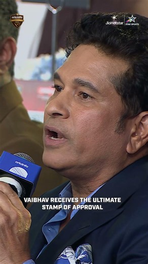 Sachin Tendulkar advice to Vaibhav Sooryavanshi | #CricinfoHonours