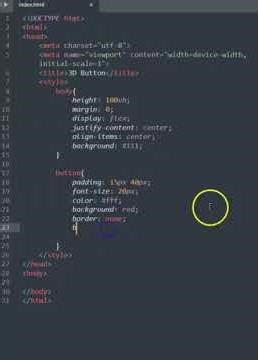 This 3D Press Button is Pure CSS Magic! 😱 No JavaScript | HTML CSS Tutorial