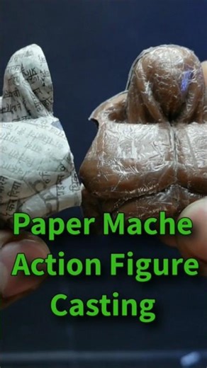 Paper Mache Action Figure Toy | Paper Casting work #actionfigures