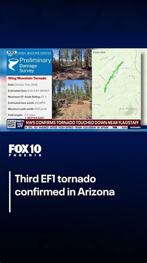 EF1 tornado confirmed near Flagstaff | FOX 10 Phoenix