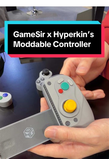 This could be the ultimate way to switch from Tekken to Super Mario Sunshine without having to connect a whole new controller. Built for wireless connection across mobile, tablet, and Nintendo Switch/Switch 2. #mobilegame #controller #ces2026 #nintendo