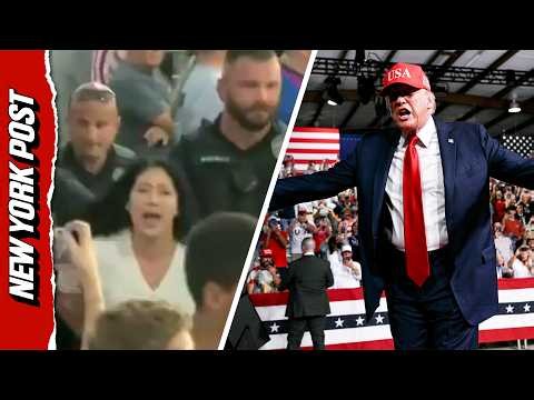 Trump FIRES BACK At Heckler During North Carolina Rally: ‘She’s Going Home To Mama’