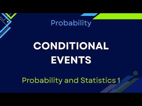 Probability - Conditional events