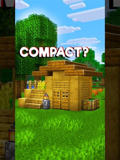 Minecraft Compact Survival House....🤔 (Payphone) #minecraft #shorts