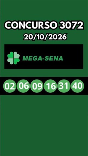 🟢MEGA SENA 3072 ,VEJA OS NÚMEROS SORTEADOS NA MEGA SENA DE HOJE,#mega sena
