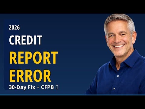 How To Dispute Credit Report Errors for Free (2026): CFPB + Bureaus + 30-Day Resolution