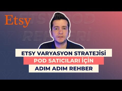 Etsy Print on Demand: Varyasyon Stratejileriyle Daha Fazla Satış (Vela + Excel İle Hızlı Listeleme)
