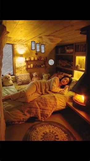 Blizzard Snow Storm Outside, Inside Fireplace Cozy Vibes l Sleeping and Relaxing Sounds