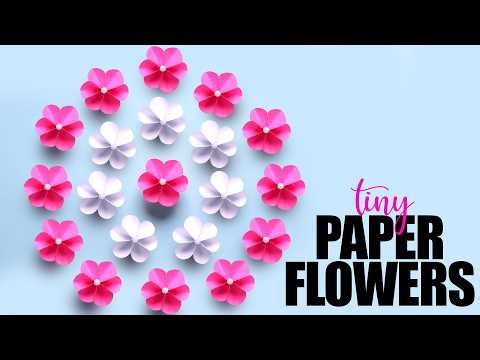 Tiny Paper Flowers You Can Make in Minutes! Paper Flower Craft | Step by Step Tutorial