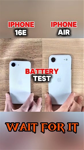 iPhone 16e vs iPhone Air Battery Test 🔋 | 100% to 0% Real Drain