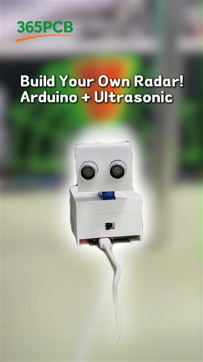 DIY Ultrasonic Radar – Arduino Powered! #tech #arduino #esp32 #diy