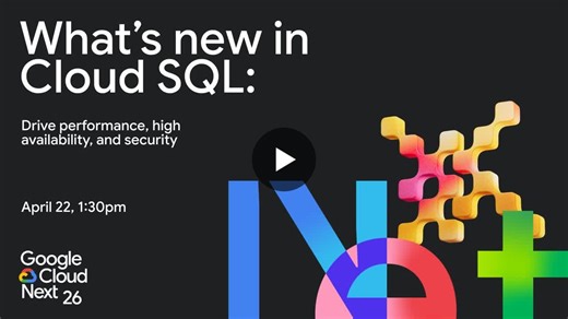 #googlecloudnext #cloudsql #google #cloud #next #databases #postgresql #mysql #sqlserver | Itay Maoz