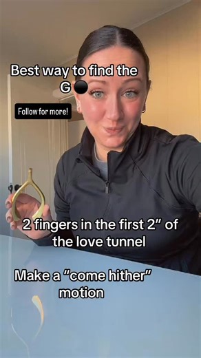Megs Brass on Instagram: "Looking for more fun masterbedroom tips!? Be sure to follow me for more! Let’s locate the G⚫️! 2 fingers in the love tunnel, with a curved motion over and over towards the belly button usually does the trick! If you need some extra help GPS will help you locate and St!mulate #gps #couples #relationships #masterbedroomtips"