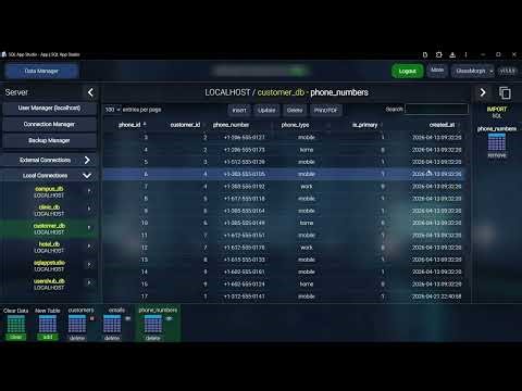 12 - Import sql and drop an existing table and create foreign keys