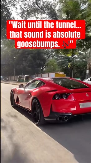 Watch until the end to hear this Ferrari truly sing. #Ferrari #Supercar #exhaustsound #cars #viral