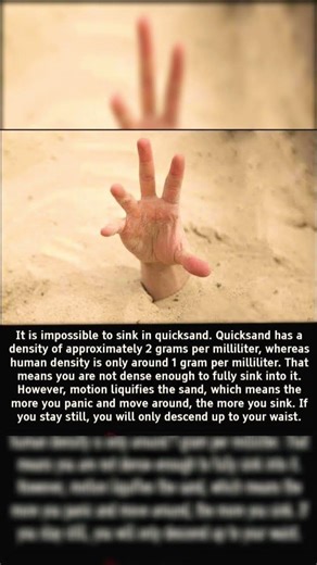 Stop Panicking: The Truth About Quicksand. ​#science #myths #debunking #quicksand #survival