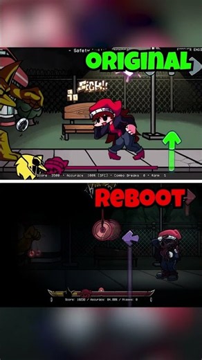 Original Vs Reboot | VS Hypno Safety Lullaby New Version Comparison [FNF]