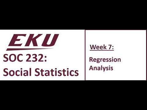 Module 7: Regression Analysis