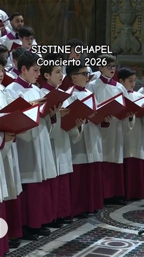 2026Christmas Concert at the Sistine Chapel with Pope Leo XIV​#papaleónxiv #CapillaSixtina #vatican