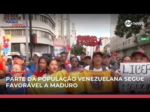 Manifestantes apoiam Maduro em Caracas após ação dos EUA; Colômbia entra em alerta | #RadarNews