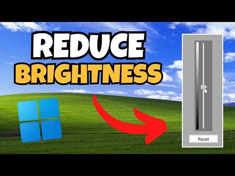 How To Reduce Brightness in Windows 11 (Lower Screen Brightness Guide)