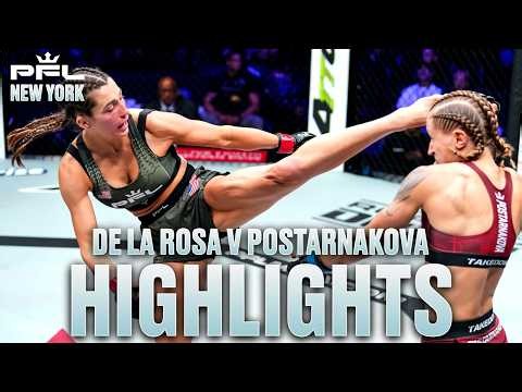 BIGGEST WIN OF CAREER | Montana De La Rosa v Tatiana Postarnakova - Fight Highlights | PFL New York