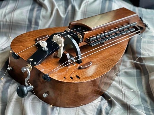 Handmade Hurdy Gurdy Saga Model With Trompette, Ukrainian Lyre - Etsy Canada