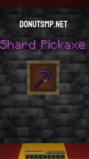 How to get the Shard pickaxe for FREE in Donut SMP