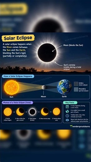🌞🌑 SOLAR ECLIPSE Explained☀️ | How Does It Happen?