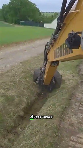 Genius Excavator Bucket Design for Perfect Drainage Ditches!