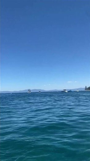 Crystal-clear water, beautiful mountains, and peaceful vibes at Lake Tahoe. 🌊🏔️💙”