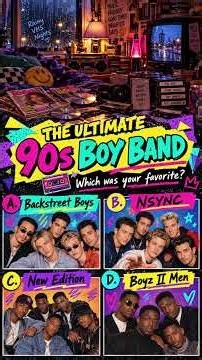 Who is the best 90’s boy band #90skids #90snostalgia