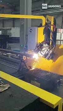 Watch This: Pipe Intersection Cutting Made Perfect (Hugong 5-Axis Laser)#tubecuttingequipment